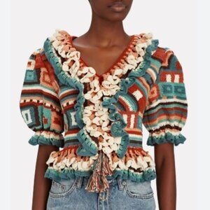 NWT ULLA JOHNSON Illiana Top in Canyon PS $695